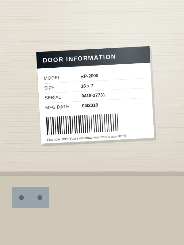The label