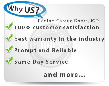 Renton Garage Door Repair Same Day Service!